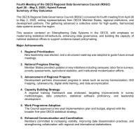 Summary of Key Outcomes 4th Meeting of the OECS RDGC